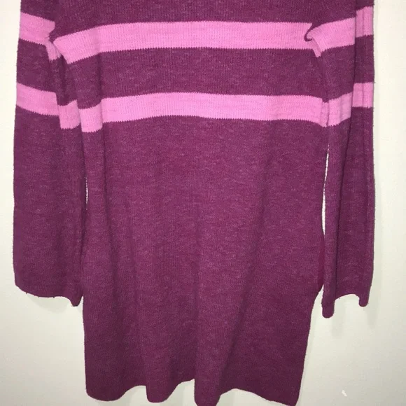 Free People On Your Team Sweater Dress Pink Size XS Balloon Sleeve Stretch Knit - Picture 7 of 11